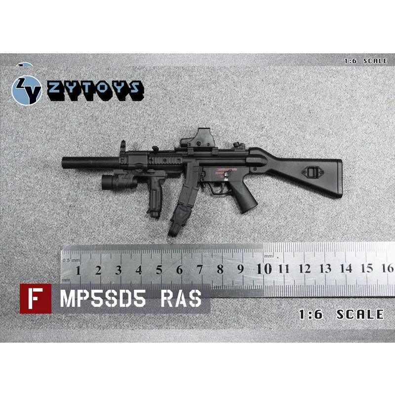 Zytoys MP5-Maschinenpistole im Maßstab 1: 6 Modell 6 zy8042 für 12-Zoll-Actionfigur Soldat Militär waffen auf Lager