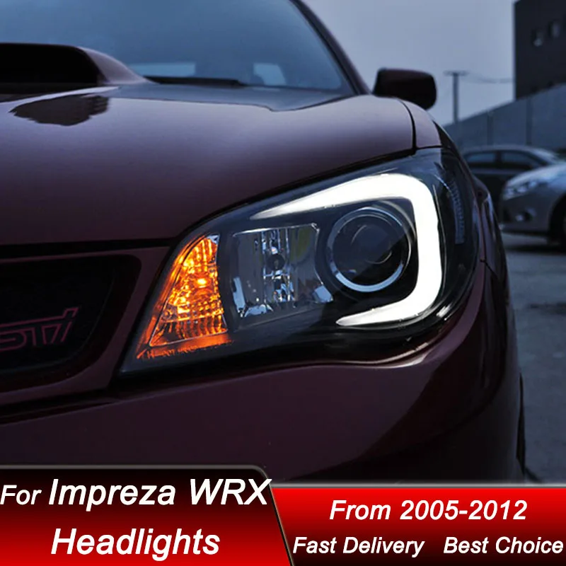 

Pop Car Headlights For SUBARU Impreza WRX 2005-2012 New Style Full LED Head Lamp Assembly Upgrade Projector Lens Accessories Kit