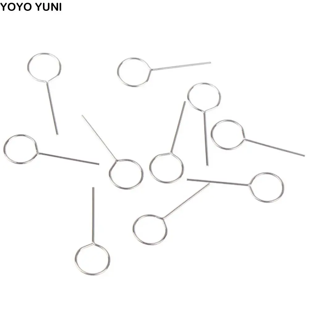 10 قطعة/الحزمة دبوس إخراج الهاتف الذكي الهاتف المحمول إخراج دبوس بطاقة Sim صينية القاذف إزالة بطاقة دبوس بطاقة إبرة #1