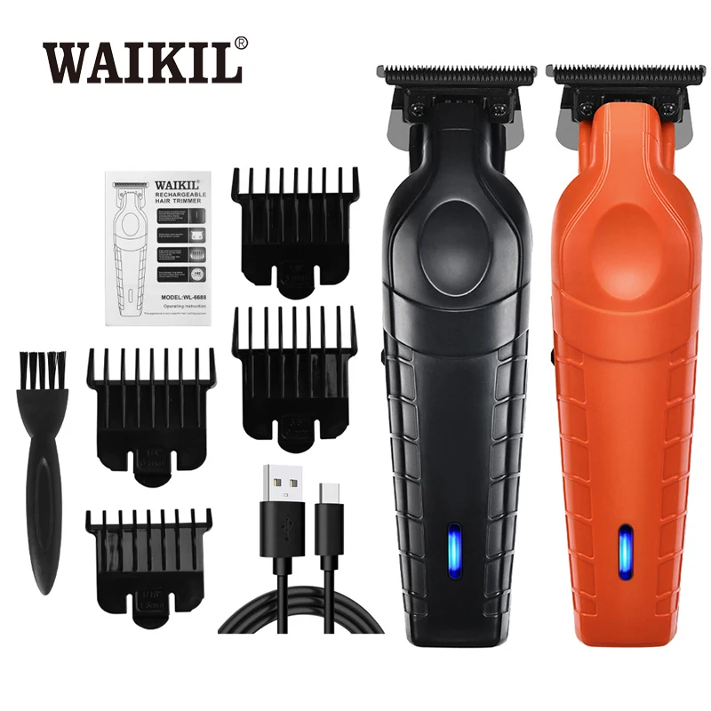 

WAIKIL professional men's electric hair clipper oil head electric push shear USB charge cordless carving Barber Styling tools