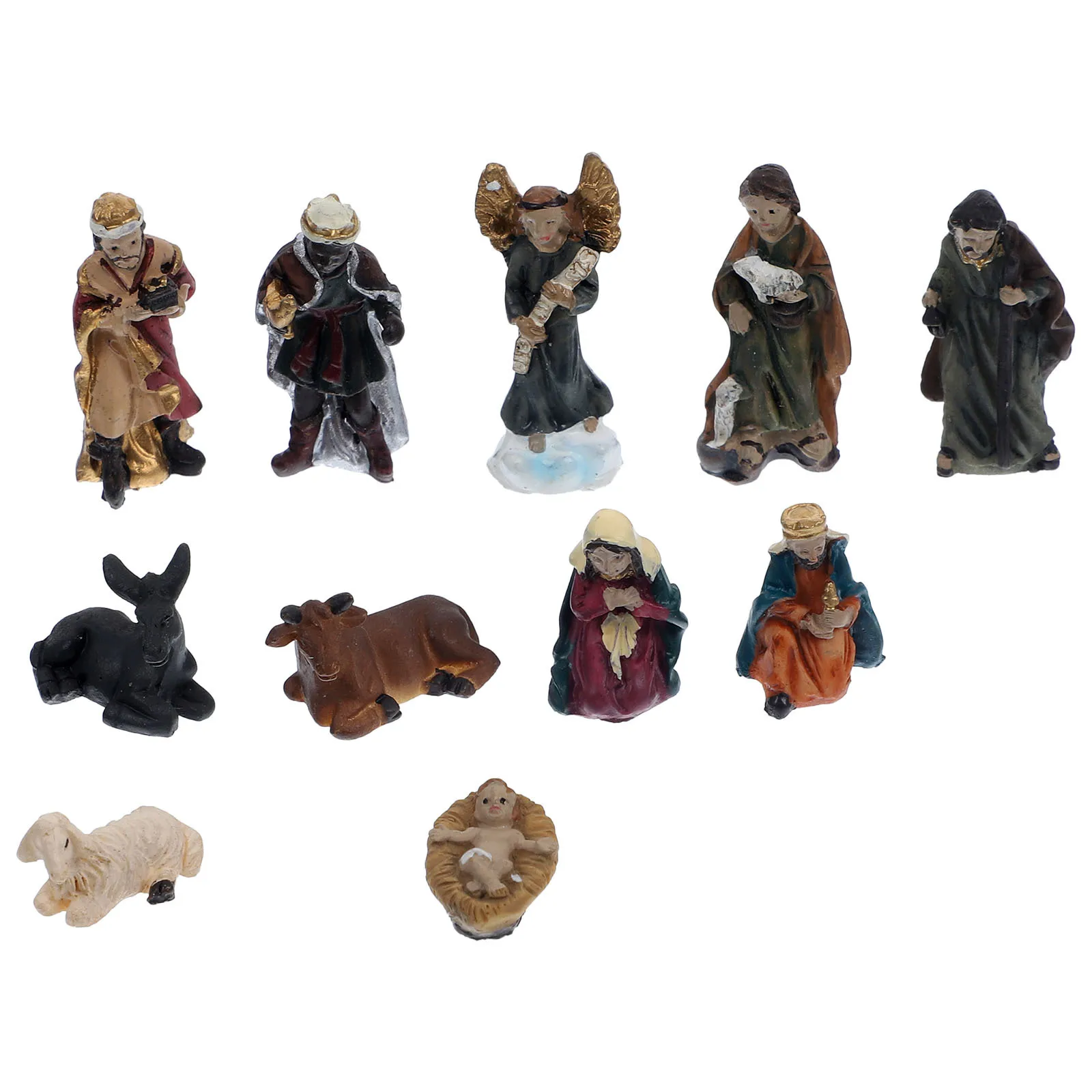 

1Set Jesus Statue Nativity Resin Ornament Religious Decoration for Home Office Church Meaningful Gift Display Jesus Statue