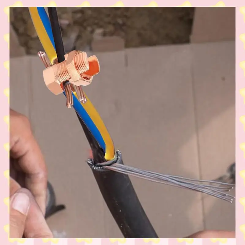 AB51 20Pcs Split Bolt Connector, Grounding Split Bolt Connector Split Bolt Connector For Complete Earth On Bare Wires TJ-25
