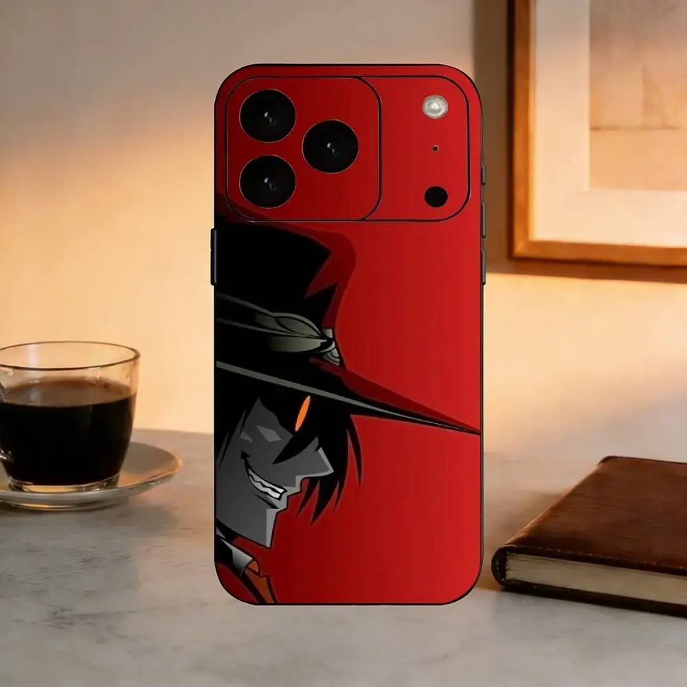 Чехол для телефона A-Alucard H-Hellsing Anime силиконовый мягкий iPhone 17 16 15 14 13 12 11 X XR Plus Pro Max