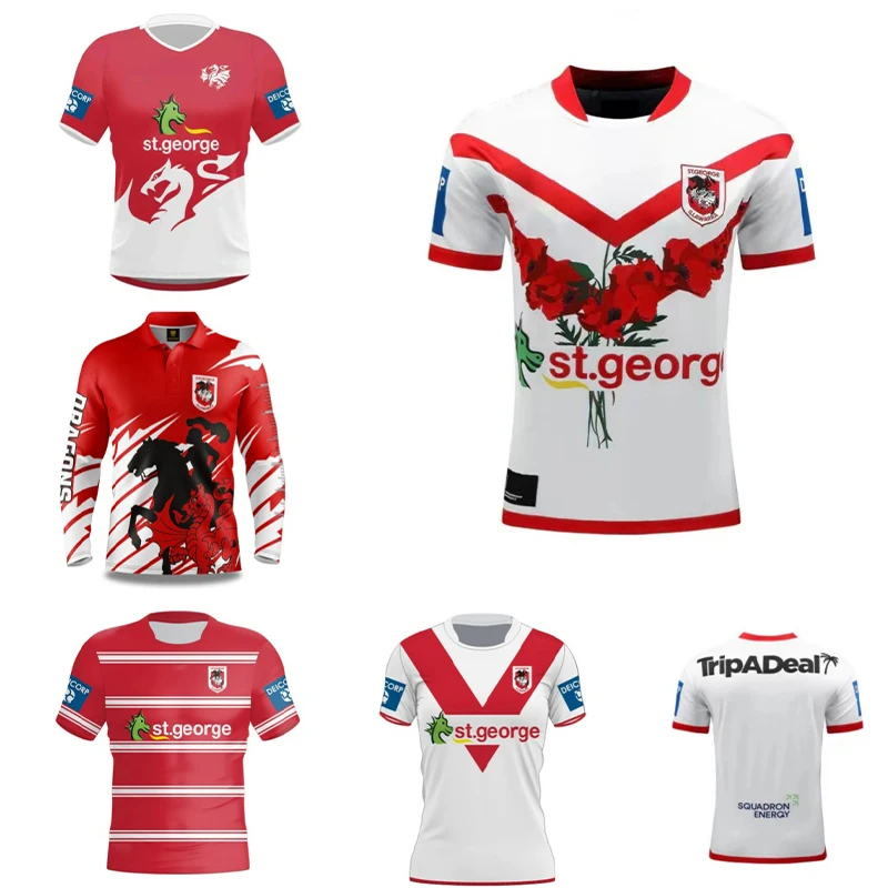 2024 St. George Bank Irawalalon NRL real rugby Adidas jersey size, home and away opzioni multiple di alta qualità