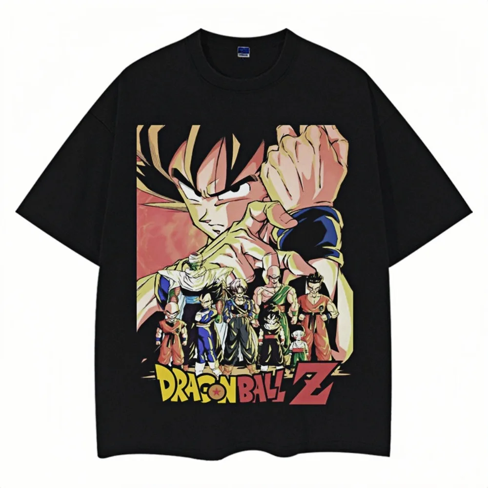 

Dragon Ball Z Nostalgic Anime T-Shirt Unisex Oversized Bold Character Graphic High Quality Fabric Daily Casual Fan Clothing