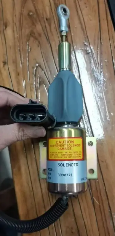 

FUEL SHUT OFF SOLENOID STOP SOLENIOID 3990770 SA-4931-12 12V 3990771 SA-4931-24 FOR CUMMINS 6CT Fuel Shut down solenoid valve