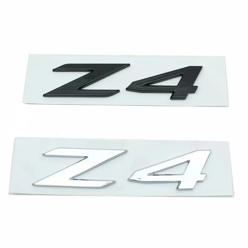 

Old Big Z4 Letter Number ABS Emblem for BMW Z4 Series and Coupe Before 2019 Car Trunk Nameplate Logo Sticker Chrome Glossy Black