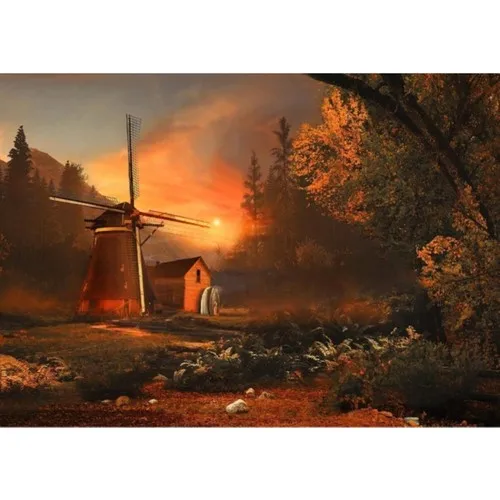 Ritoys Windmill Landscape 1000 Piece Jigsaw Puzzle Jigsaw