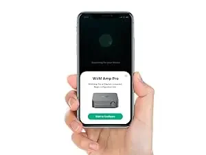 Plug in WiiM Amp Pro and connect to your network with the WiiM Home App.