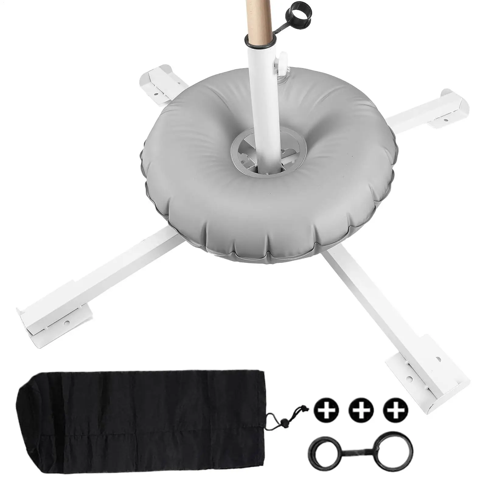 

Beach Umbrella Base Outdoor Beach Umbrella Stand Heavy Duty Outdoor Sunshade Attachment Holder For Outside Travel Balcony Picnic