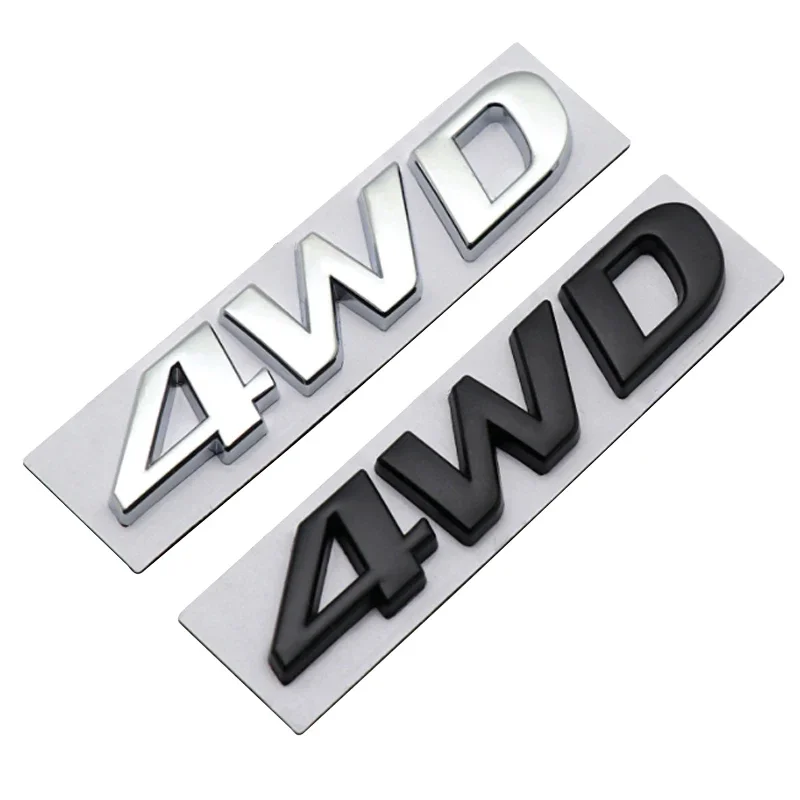 4WD car logo suitable for hyundai IX25 IX35 new Tucson Santafe personality four-wheel drive tail label stickers Trunk letter