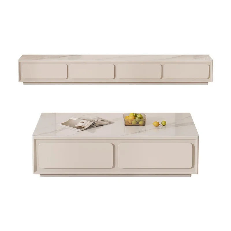 Modern Cream Tv Stand Cabinet Unique Retro Living Room Tv Stand Coffee Table Wood Luxury Suporte Para Tv Garden Furniture Sets