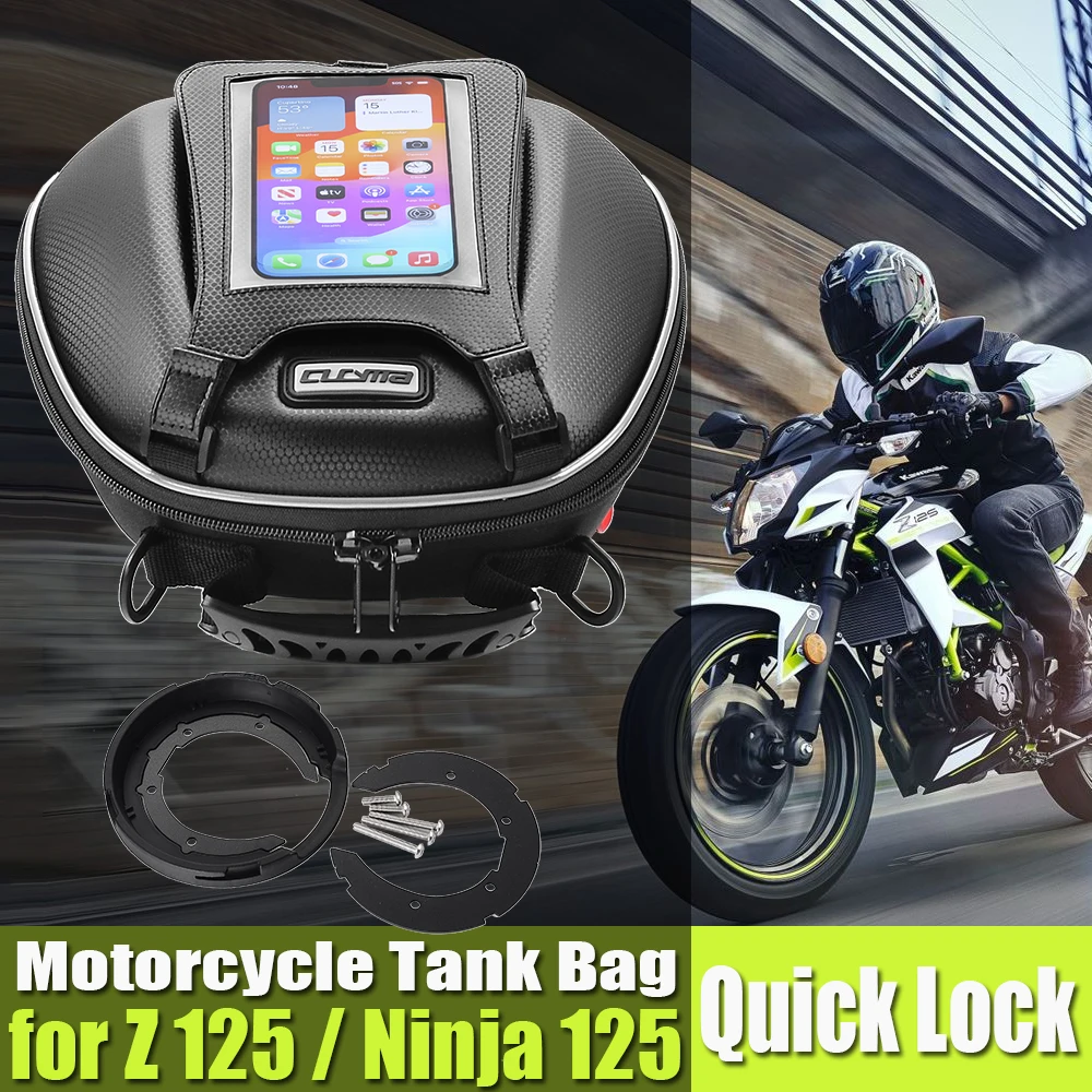 

for KAWASAKI Z125 Ninja125 Z Ninja 125 Tank Bag Luggage Motorcycle Navigation Quick Lock Tankbag Motorcycle Top Case Saddle Bag