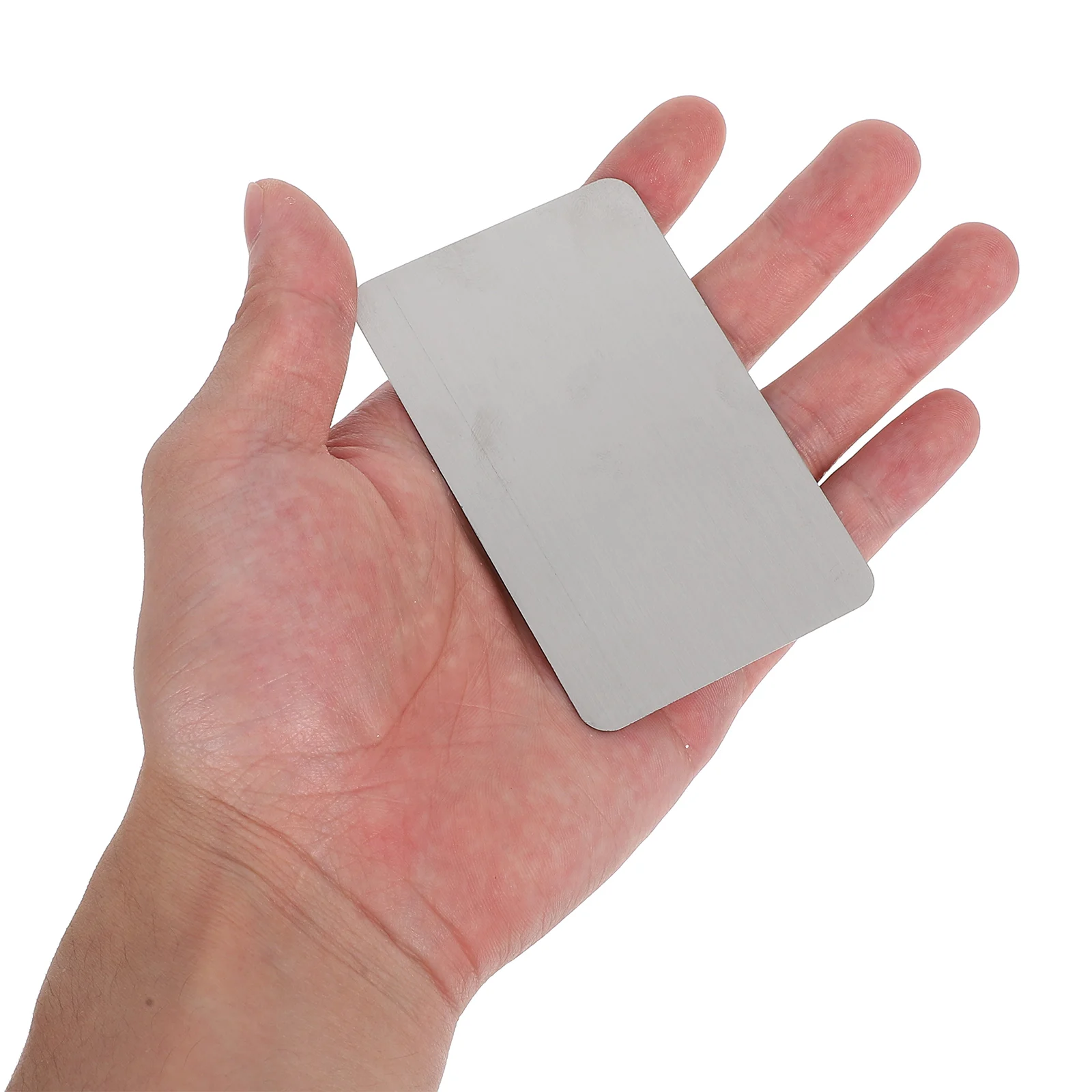 

10 Pcs Template Stainless Steel Blank Business Card Cards Engravable Metal Blanks