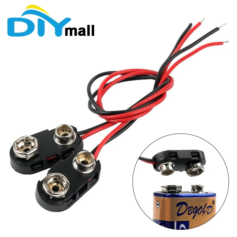 12V DC Black Mini Piezo Alarm Siren 110dB High Decibel Buzzer Insurance Safes Anti Theft Cable 9V Battery Clip for Arduino