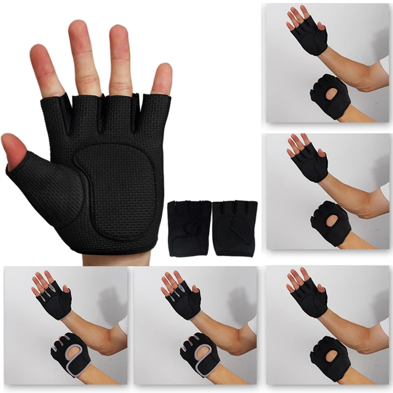 Gym Gloves Half Finger Antiskid Barbell Sports Gloves Men's And Women's General Weight Lifting Gloves Yoga Four Finger Gloves