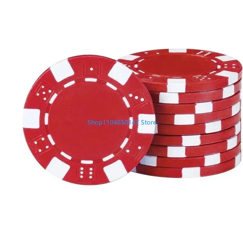 

25Pcs Professional Plastic Chip Teaching Coin Card Game Chip Enduring