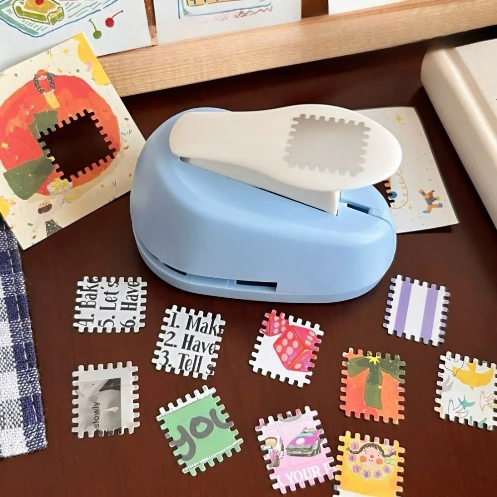 1Pc Stamp Embossing Tool DIY Stamp Journal Hole Punch Kids Handmade Embossing Tool Journal Material Collection Tool