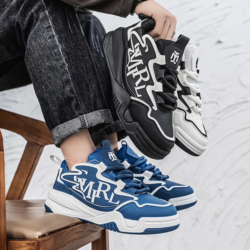 

Мужская обувь, дышащие повседневные кроссовки на толстой подошве, уличные кроссовки для бега, четыре сезона, новые теннисные мужские удобные мужские кроссовки на мягкой подошве