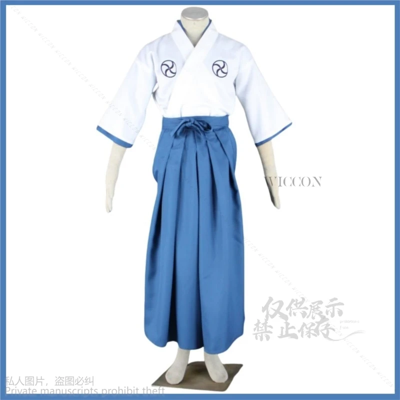 Anime Abarai Renji Hitsugaya Toushirou Cosplay Costume Japanese Kimono School Uniforms Kendo Pants Man Boy Halloween Suit Set