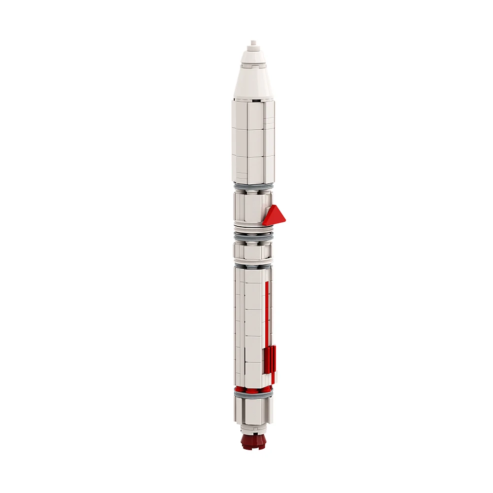 Gobricks MOC  1:110 Epsilon Launch Vehicle Model Japan Space Rocket Building Blocks Building Block Educational Toys For Kid Gift