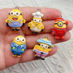 10pcs Resin Cartoon Charm for Jewelry Making Earring Necklace Bracelet Pendant Phone Diy Accessories Craft Supplies