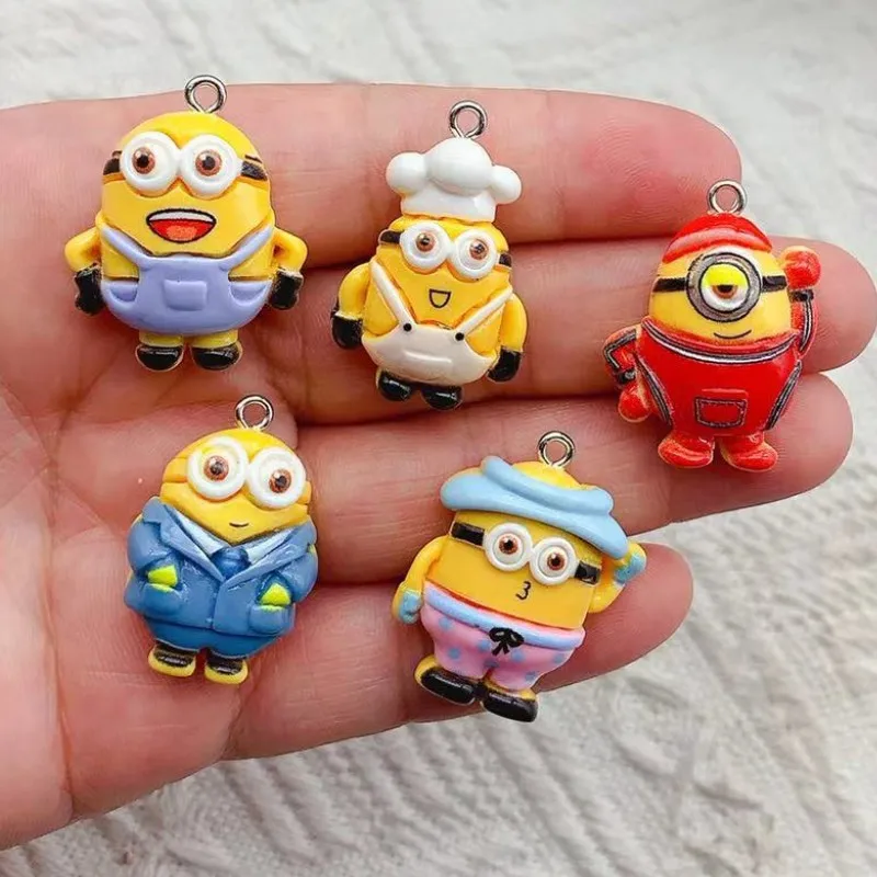 10pcs Resin Cartoon Charm for Jewelry Making Earring Necklace Bracelet Pendant Phone Diy Accessories Craft Supplies