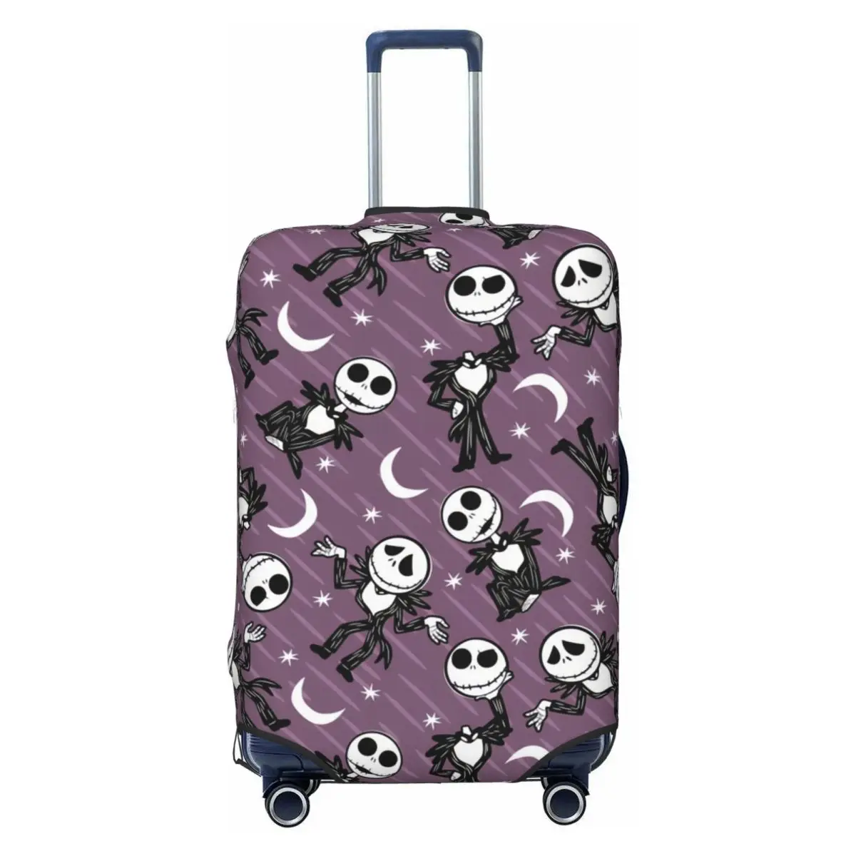 

Nightmare Before Christmas Jack Skellington Stars Luggage Cover Elastic Travel Suitcase Protective Covers Fits 18-32 Inch
