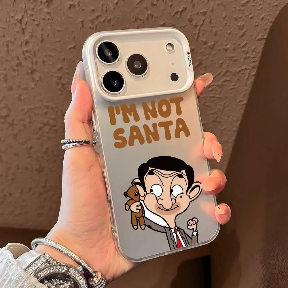 مضحك لطيف السيد فول قضية الهاتف آيفون 17 16 15 14 13 12 11 برو ماكس الهواء متعدد الألوان ماتي ليزر لامع أورورا فوندا #3