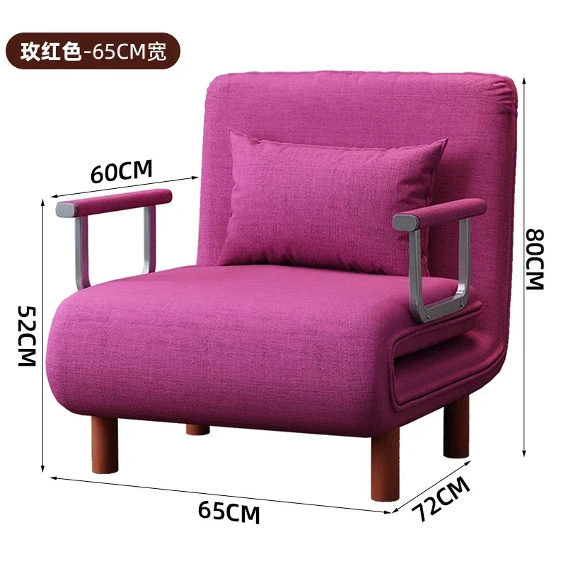 Hot-selling new foldable sofa bed dual-purpose living room study multifunctional lunch break home simple  single fabric