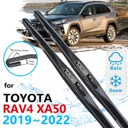 For Toyota RAV4 50 XA50 2019 2020 2021 2022 Car Front Wiper Blades Brushes Washer Cleaning Windscreen Windshield Car Accessories