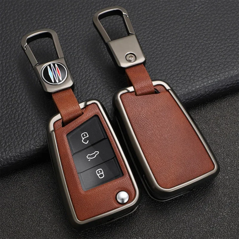 

Zinc Alloy Car Key Case Cover Shell for VW Volkswagen Golf 7 MK7 Tiguan MK2 for SEAT Ateca Leon FR 2 Ibiza for Skoda Octavia A7