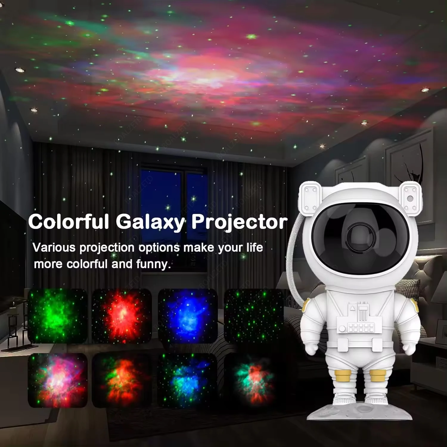 Galaxy Star Astronaut Projector LED Night Light Starry Sky Porjectors Lamp Decoration Bedroom Room Decorative For Children Gifts