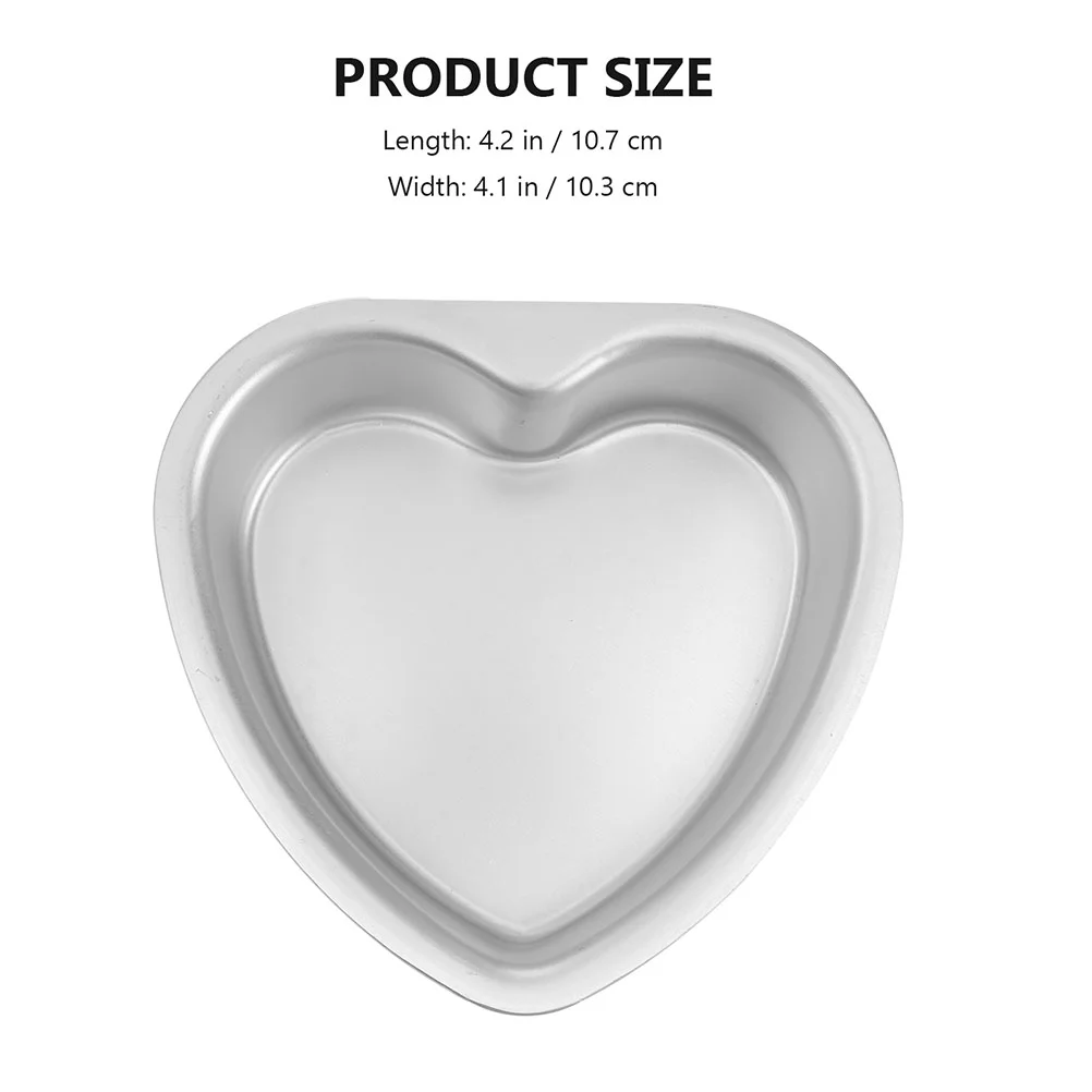 2 Pcs Heart Cake Mold Flan Pan Pans for Baking Molds Shaped Shapes Deep Oven Cakes