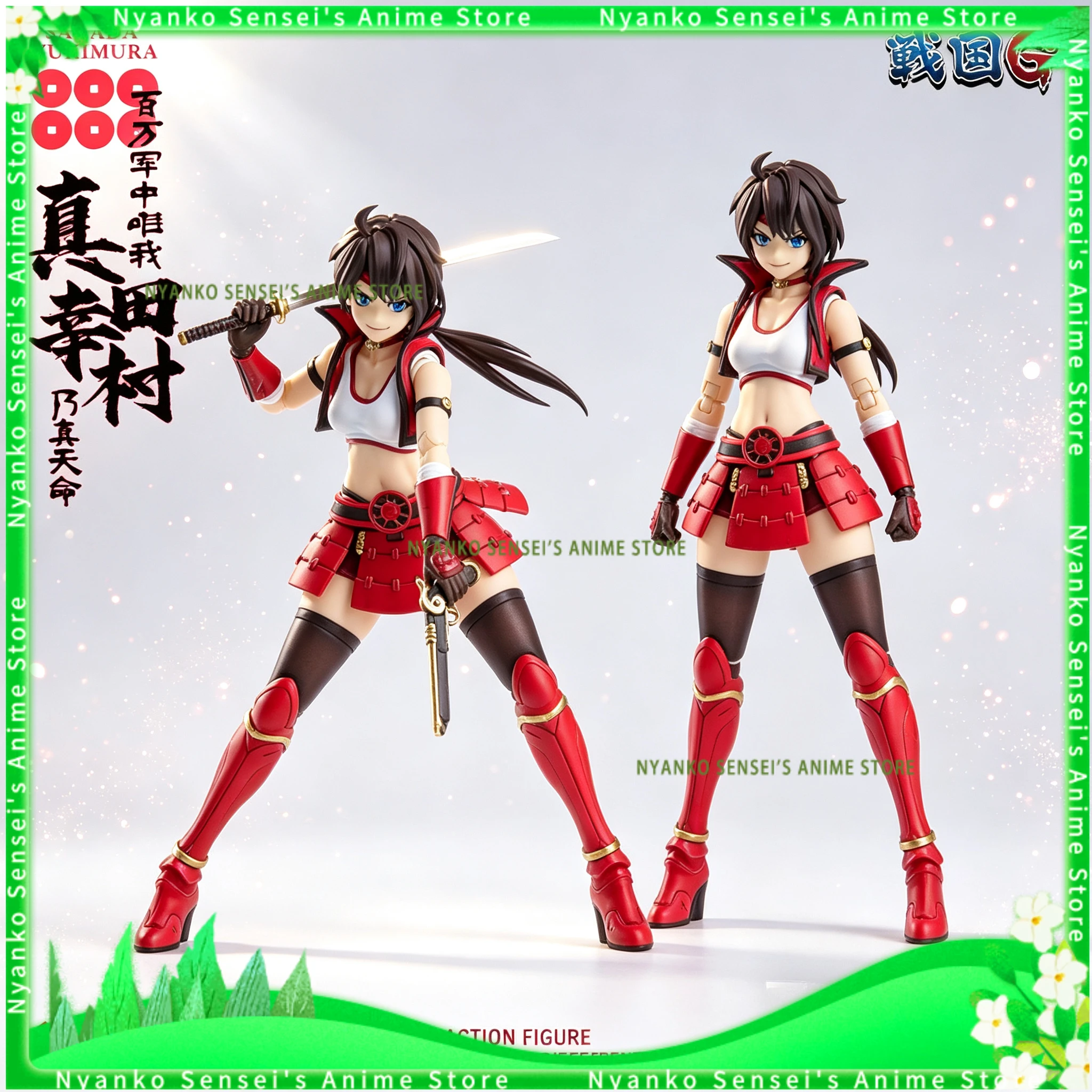 

In Stock Sengoku G Sanada Yukimura Female Version 1/12 Scale Action Figure Anime Model Trendy Toys Desktop Doll Collectibles
