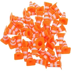 50/30/10Pcs Mini Traffic Cones Road Street Signs Children's Mini Toys Traffic Barricade Children's Mini Toys Construction