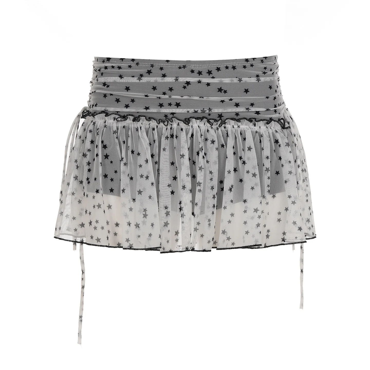 

Юбка Spice Girl с принтом Y2K, сетчатая плиссированная А-образная юбка с низкой посадкой и перспективой