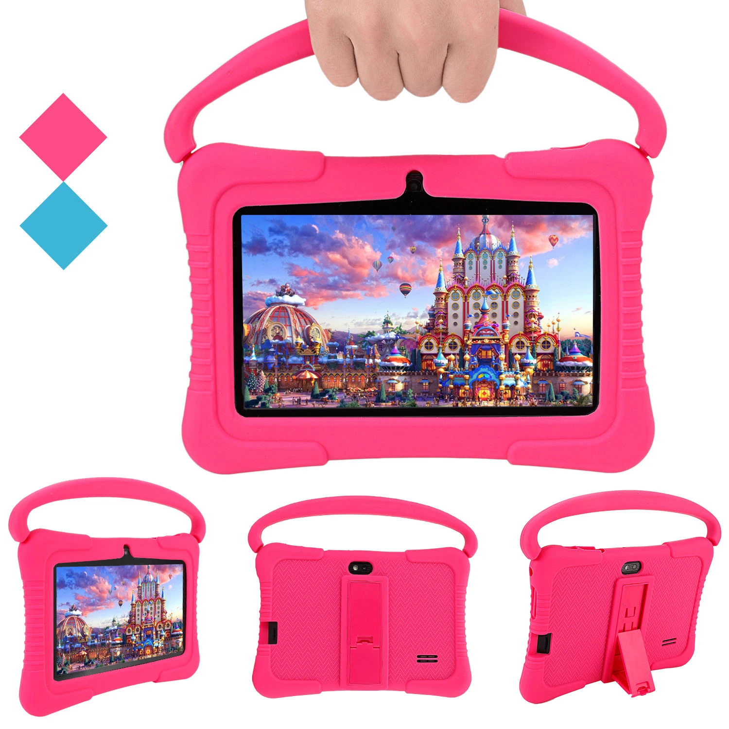 Best Gift for Kids Android Tablets 1GB 16GB Android 10.0 Educational Earning Wifi APP 7 Inch OEM Kids Tablet PC