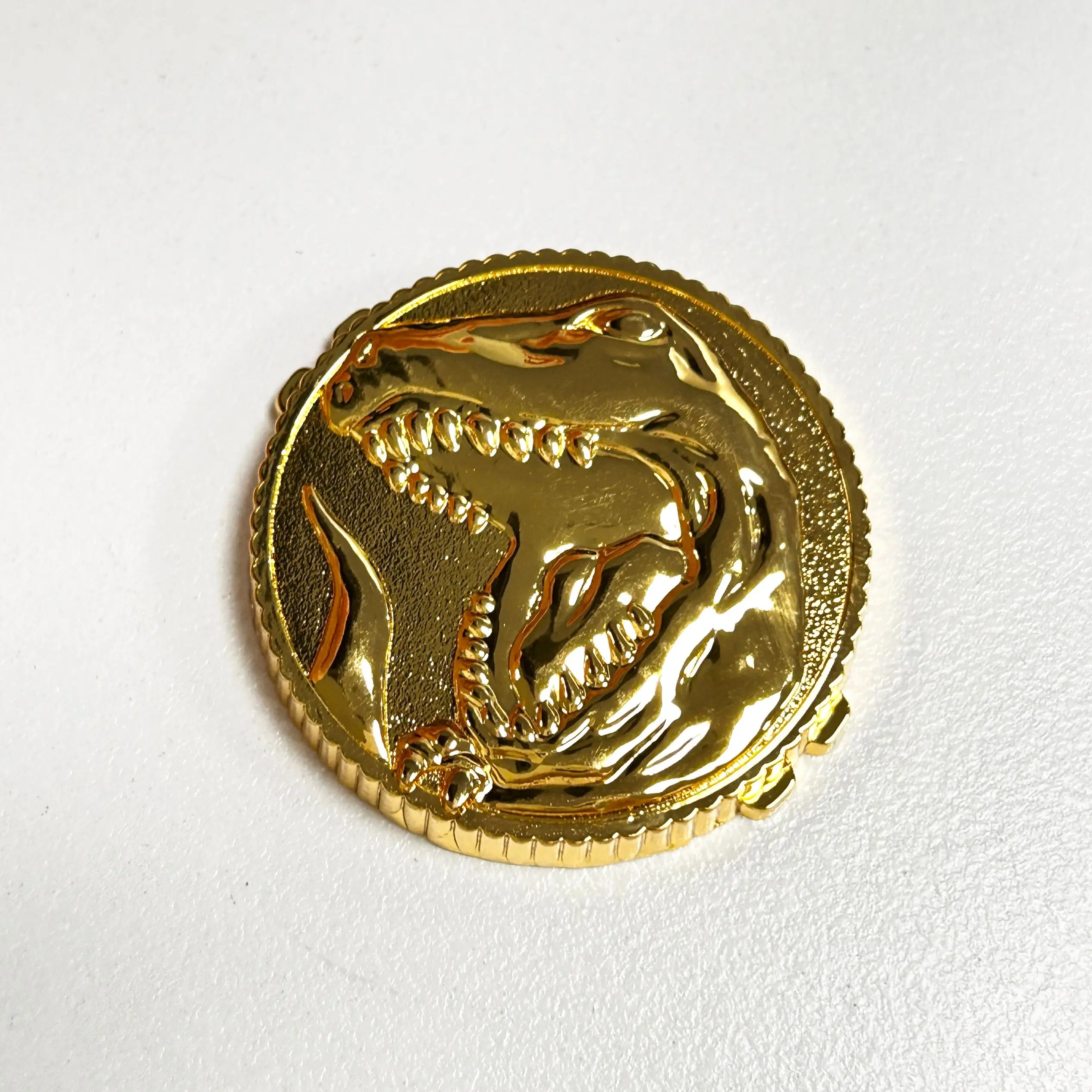 

91-93 T-REX Тираннозавр Power Coin Gold (подходит для 1991 года Морфера) Косплей Рейнджера