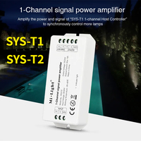 Miboxer SYS-T2 1-Channel Signal Power Amplifier SYS-T1 1-Channel Host Controller 15A DC24V 2.4G Control for SYS Series LED Light