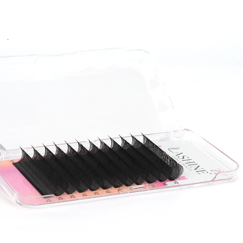 LASHINE YY-Form Wimpern Vorgefertigte Volumen-Wimpern Fuchsaugen-Wimpern Faux-Mink-Wimpern Natürlich Weich – Detail 4