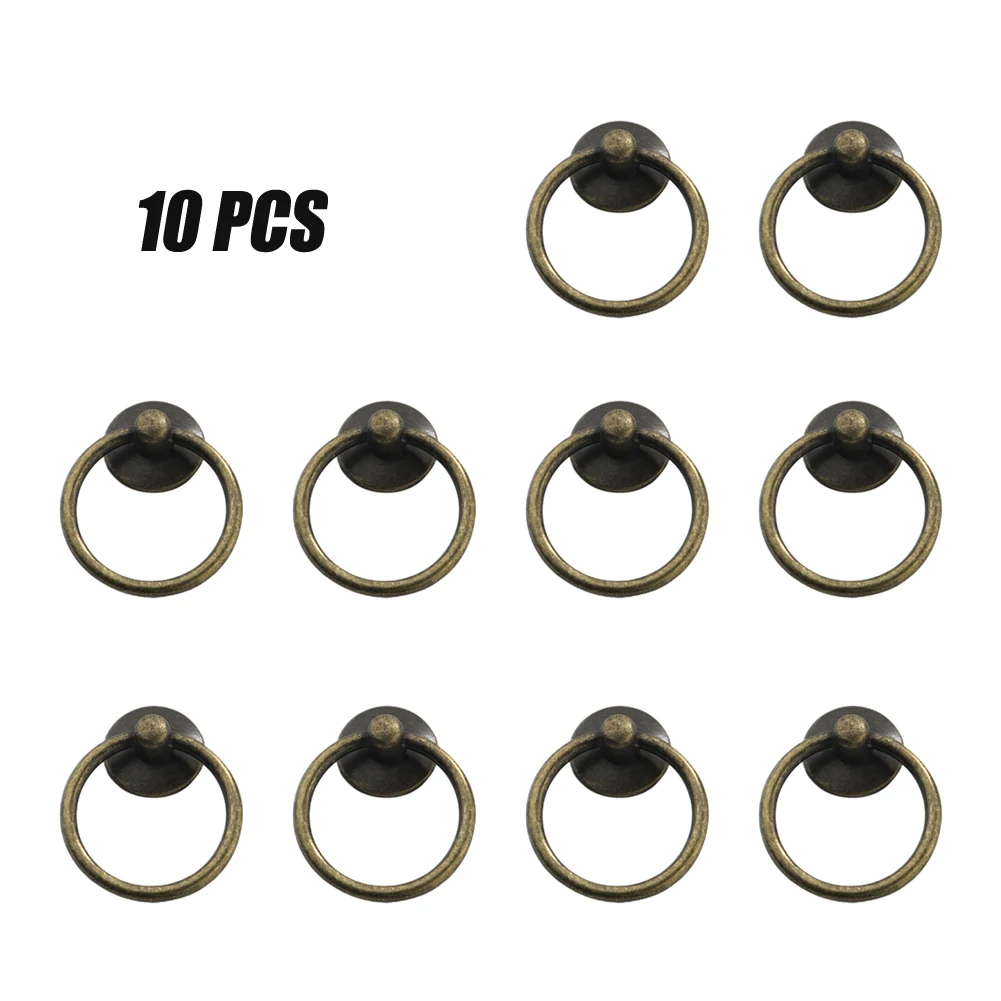 

10 X Antique Pull Swing Knob Drop Kitchen Cabinet Drawer Cupboard Knob Handle Home Furniture Vintage Drawer Cabinet Hardware