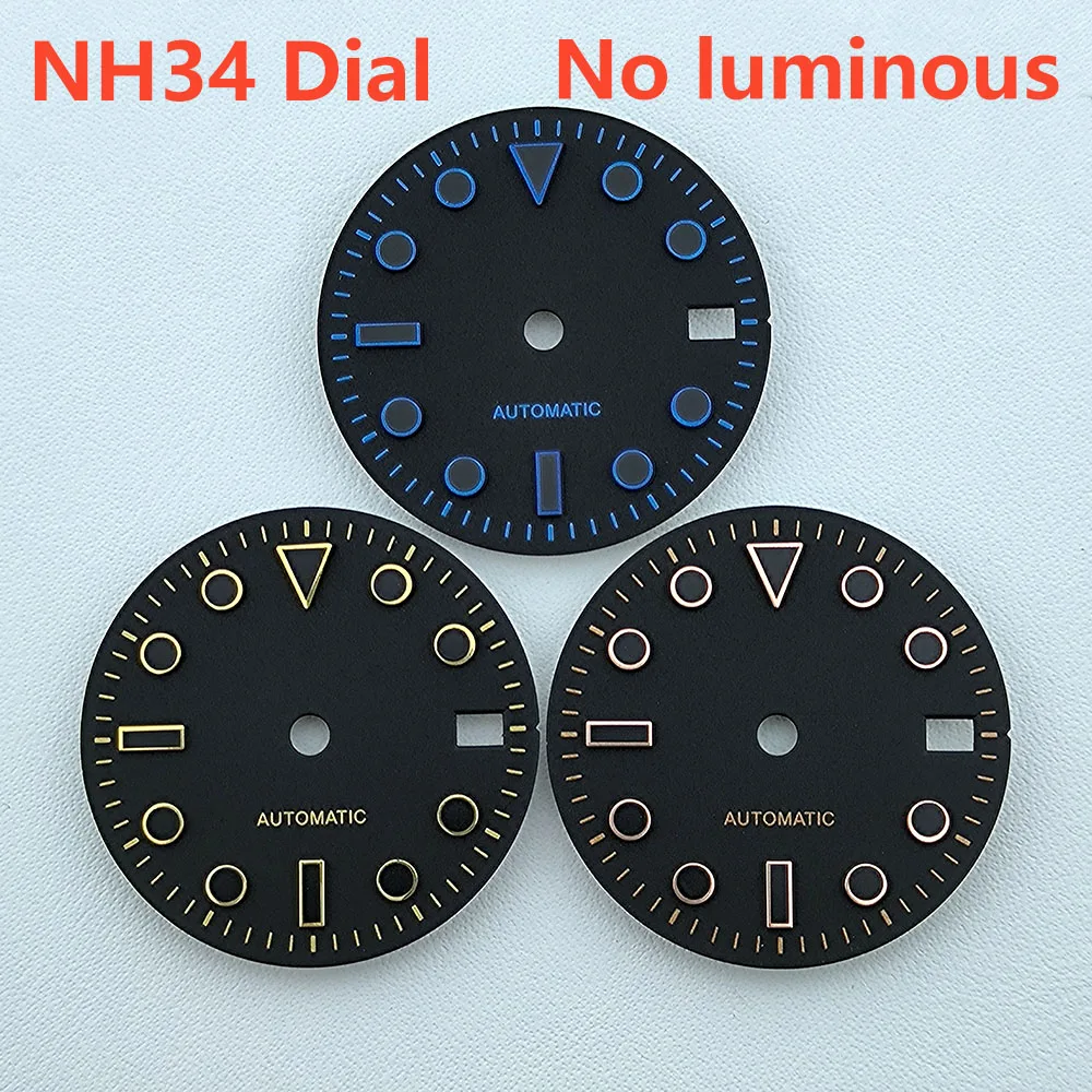 

28.5mm NH34 dial Custom logo No logo Watch dial No Luminous dial for NH34 movement watch accessories