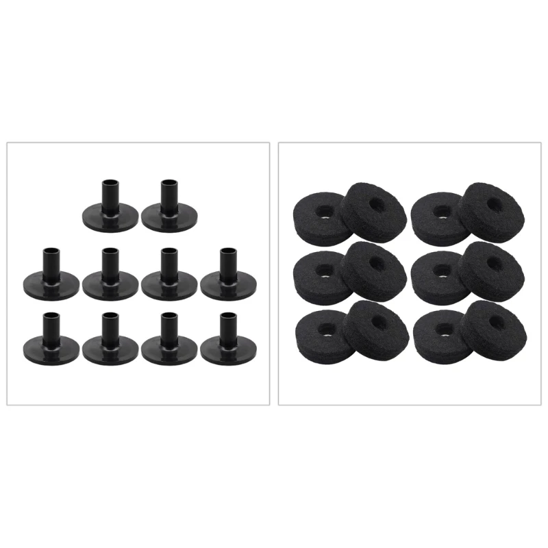 Cymbal Stand 38mm Felt Washer Pads Drum Sleeve Cymbal Sleeve for Shelf Drum Kits