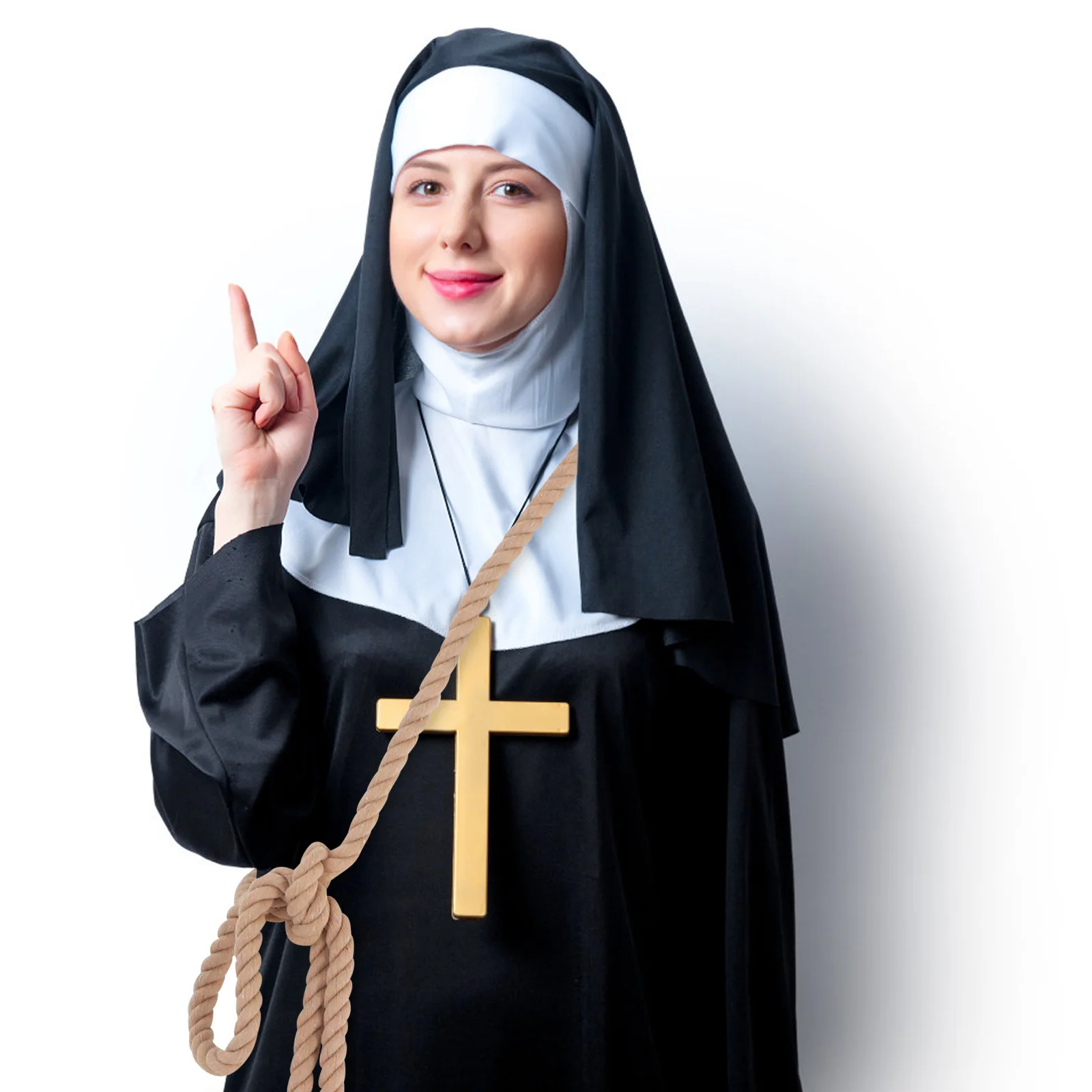 

Готический пояс из хлопка и льна для пастора, аксессуары для костюмов, мужской халат, пояс для косплея, пояс на Хэллоуин