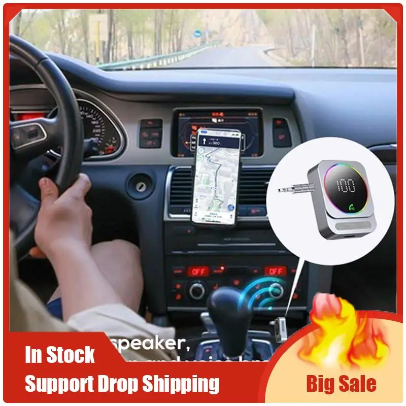 Mejores OFERTAS adaptador auxiliar Bluetooth para coche, adaptador portátil Bluetooth para coche, receptor de Audio inalámbrico para altavoz estéreo de coche/hogar