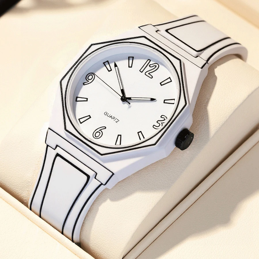 Nuevos relojes para Hombre, pulseras de silicona impermeables de negocios, relojes de cuarzo informales y a la moda para Hombre, Reloj para Hombre y adolescente