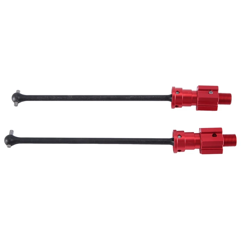 

2PCS Widemaxx Steel Extended Drive Shaft CVD For 1/10 Traxxas MAXX Widemaxx RC Car Upgrade Replacement Accessories Red