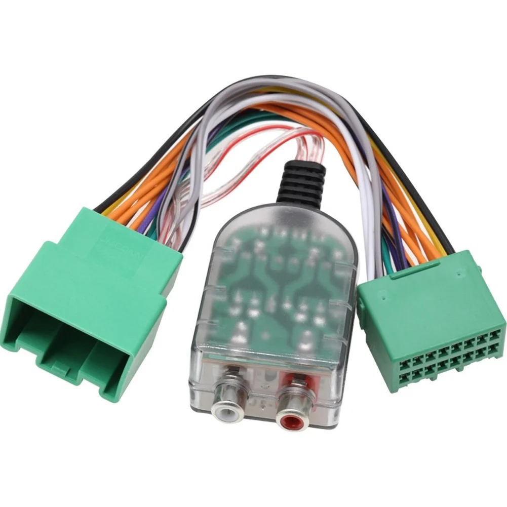 High Low Converter Adapter for Chevrolet For gmc For buick Vehicles Subwoofer for bass Signal Transfer Wiring Harness