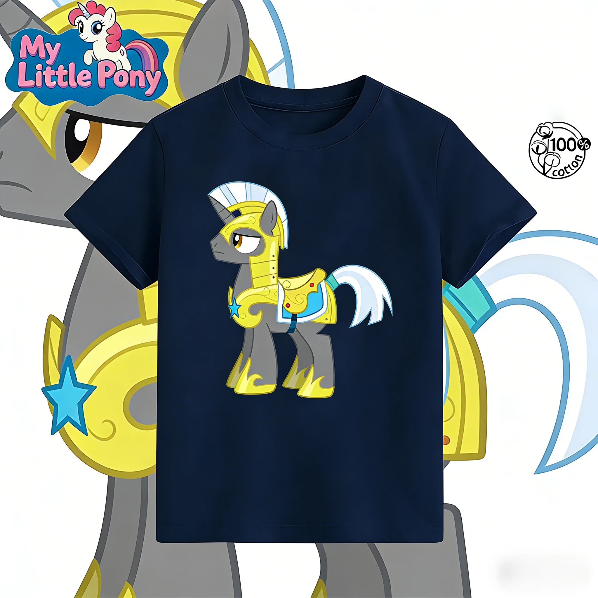 

Футболка My Little Pony 2025-26, летняя, с аниме-принтом, 100% хлопок, бренд Hasbro, для детей и унисекс, повседневная, свободная, дышащая